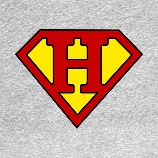 Superhero Symbol Letter H by NextLevelDesignz